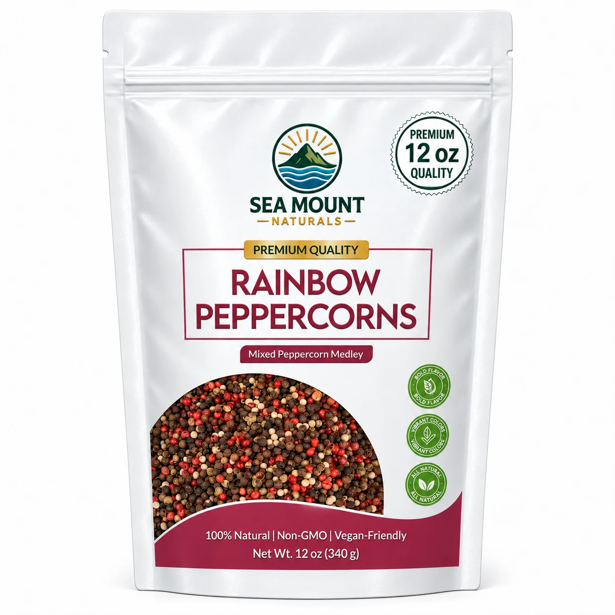 Rainbow Peppercorns — Whole peppercorns, 12 oz
